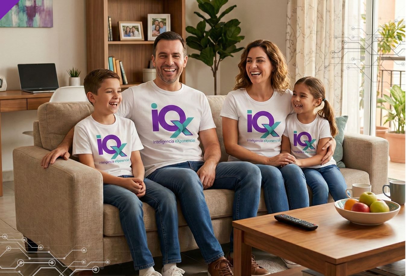 Familia entrenando con IQeXponencial